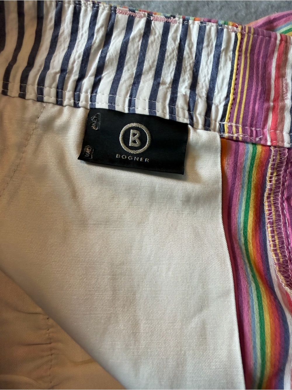 Women’s Multicolor Stripe Bogner Capri Pants size 6 - Picture 5 of 14